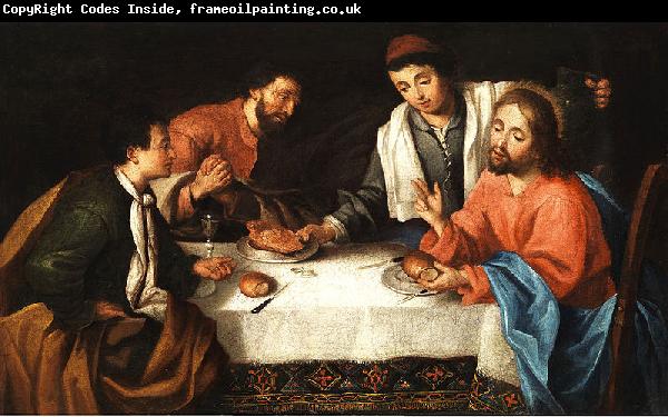 Pier Leone Ghezzi Emmaus, Christ breaking bread